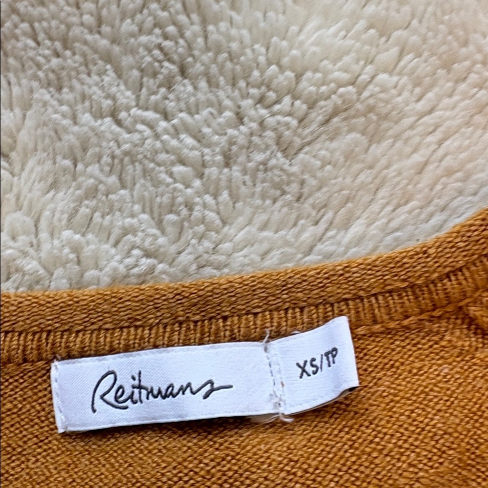 Reitmans Ribbed Knit Top – Size XS | Mustard Cozycore | Fall Capsule | - Picture 6 of 9